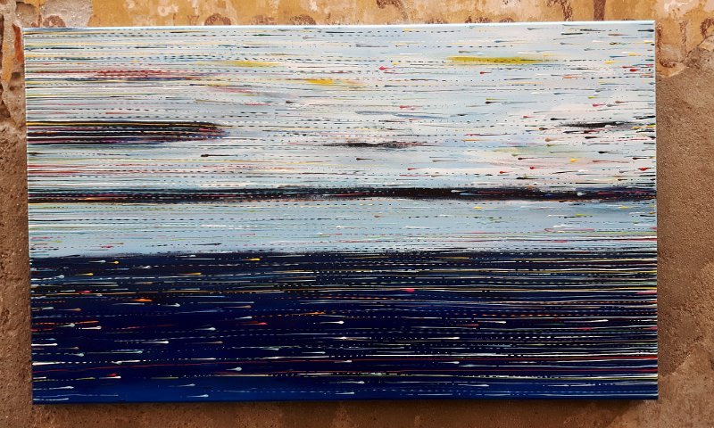 coloured lines 1 2016 100x60 Acryl-Lack auf LW, SOLD